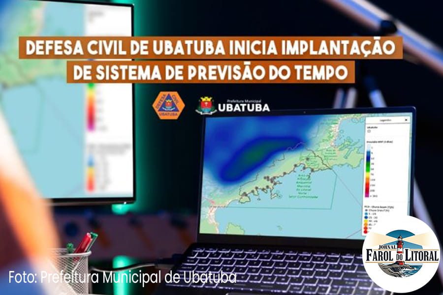 Defesa Civil de Ubatuba adota novo sistema de previsão do tempo para aprimorar planejamento municipal.