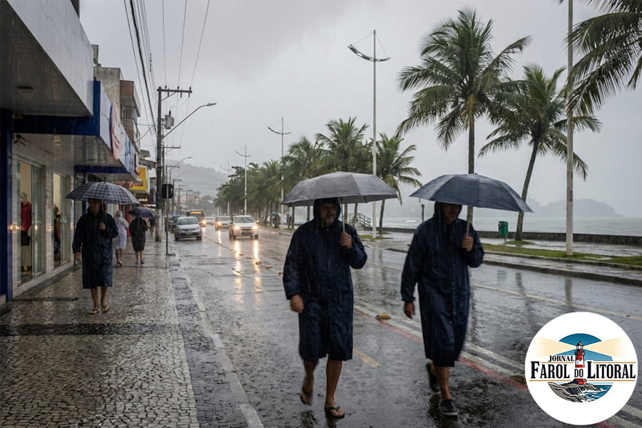 Fim de Janeiro Instável: Ubatuba tem Alerta de Chuvas e Queda de Temperatura até Segunda-feira (26).
