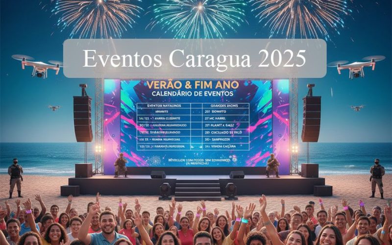 Caraguatatuba divulga calendário de eventos de verão e fim de ano com segurança.
