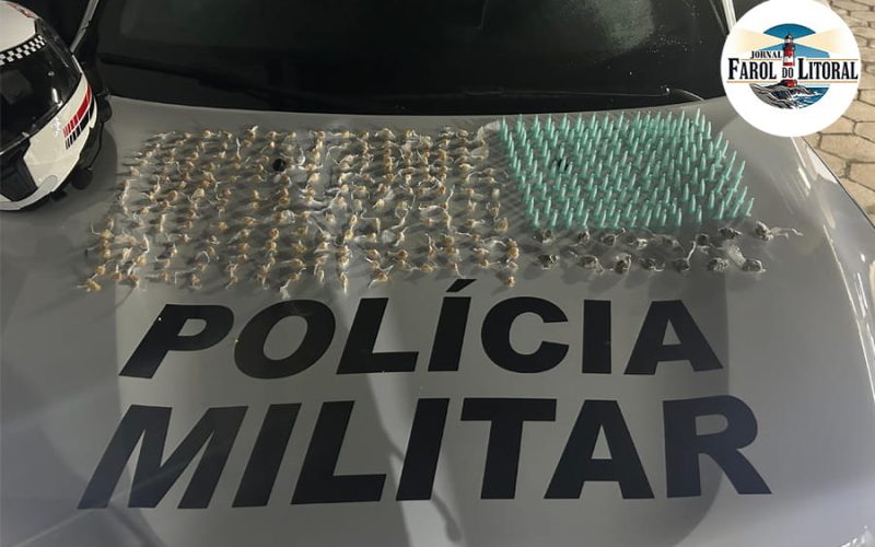Cerco ao Tráfico: PM realiza duas prisões e apreende mais de 350 porções de drogas em menos de 12 horas em Caraguatatuba