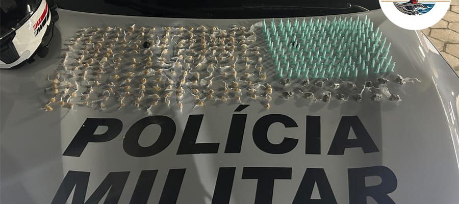 Cerco ao Tráfico: PM realiza duas prisões e apreende mais de 350 porções de drogas em menos de 12 horas em Caraguatatuba
