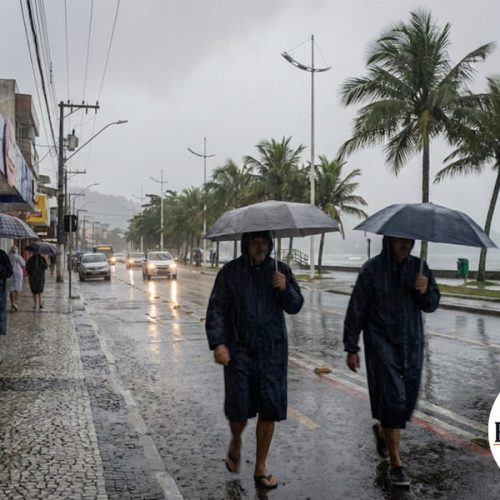 Fim de Janeiro Instável: Ubatuba tem Alerta de Chuvas e Queda de Temperatura até Segunda-feira (26).