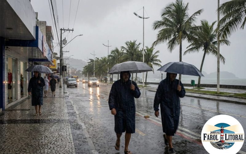 Fim de Janeiro Instável: Ubatuba tem Alerta de Chuvas e Queda de Temperatura até Segunda-feira (26).