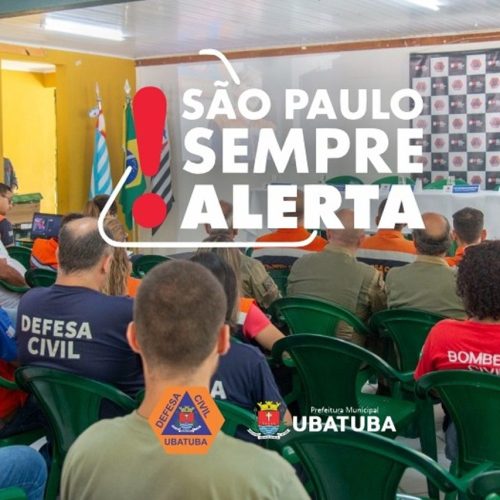 Ubatuba intensifica preparação contra chuvas e deslizamentos com treinamentos da Defesa Civil