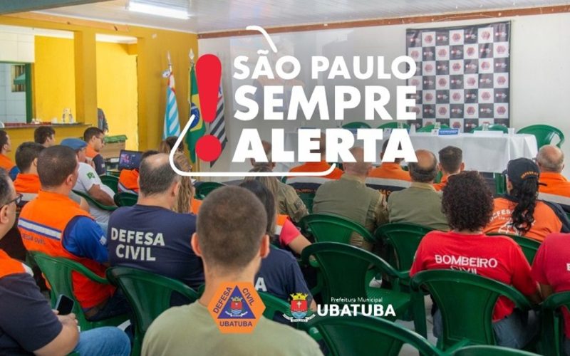 Ubatuba intensifica preparação contra chuvas e deslizamentos com treinamentos da Defesa Civil