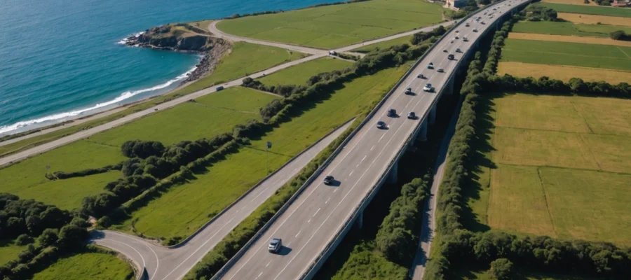 Drone de alta performance monitorando o Contorno Sul da Rodovia dos Tamoios